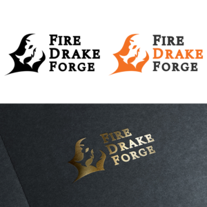Logo Design by DarylDraws for Fire Drake Forge | Design: #18608595