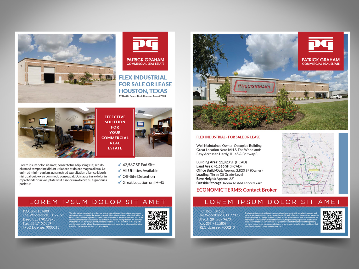 Flyer Design by Priyo Subarkah for Patrick Graham Commercial Real Estate | Design #17948903