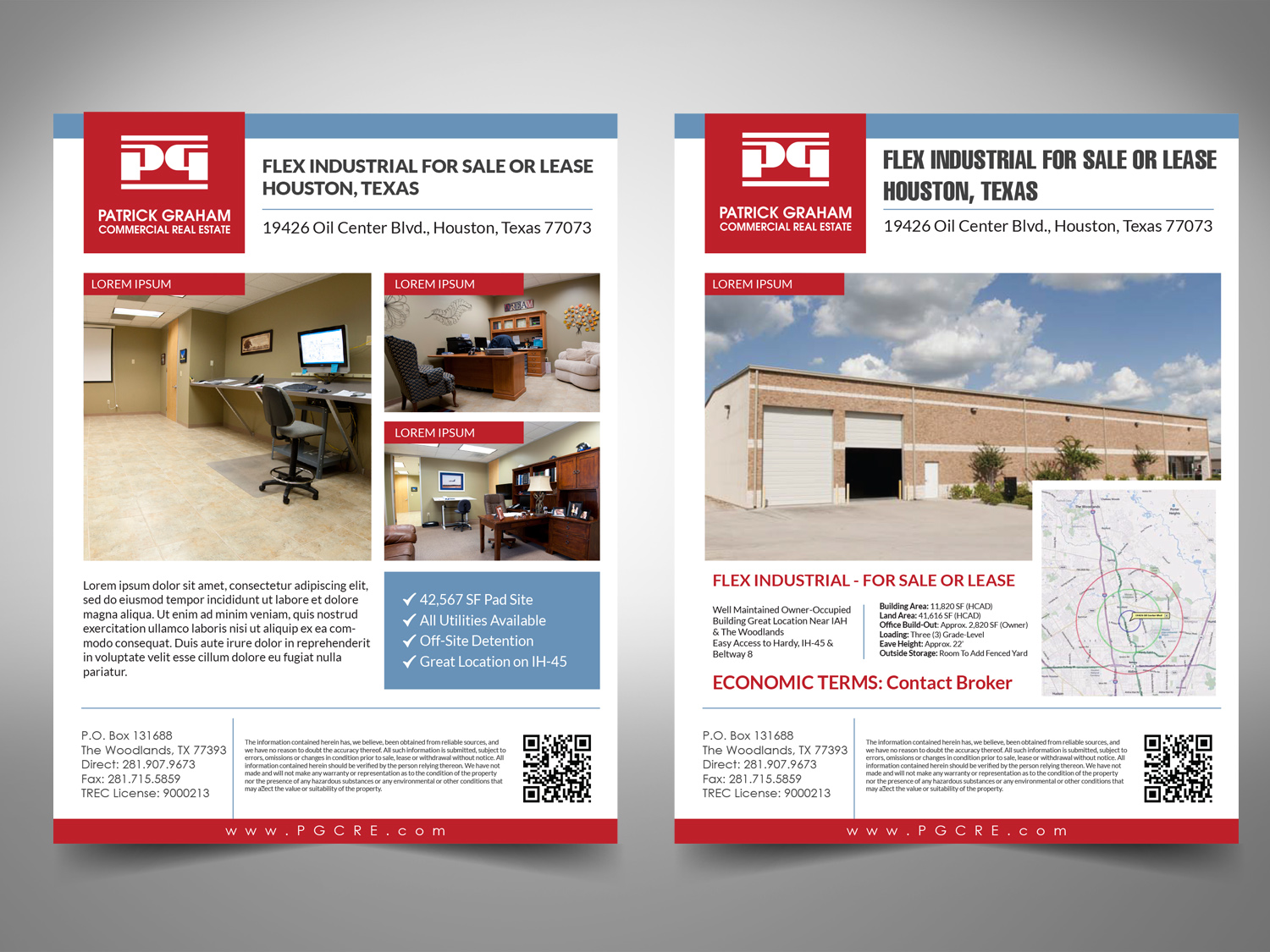 Flyer-Design von Priyo Subarkah für Patrick Graham Commercial Real Estate | Design #17950578