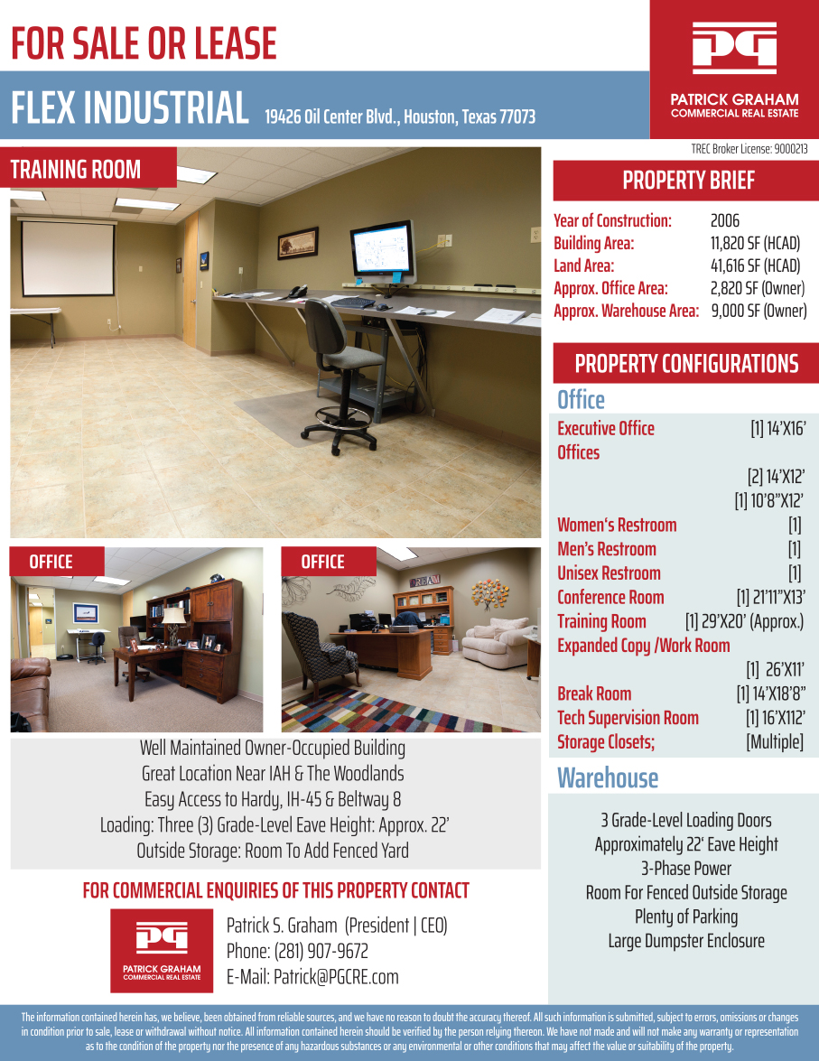Flyer Design by Santanu Sarkar for Patrick Graham Commercial Real Estate | Design #17987946