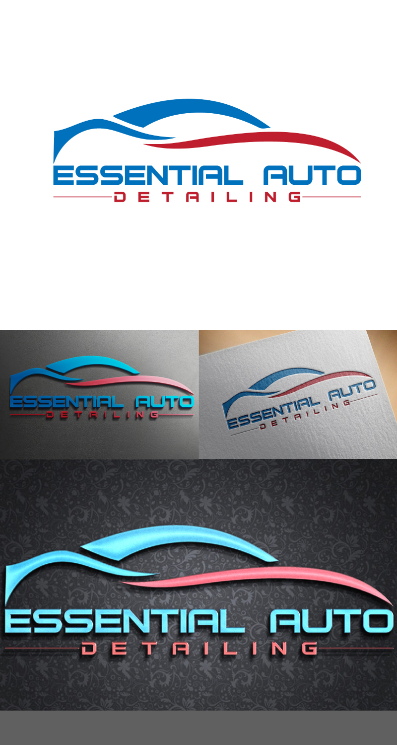 Upmarket, Serious, Automotive Logo Design for Essential Auto Detailing