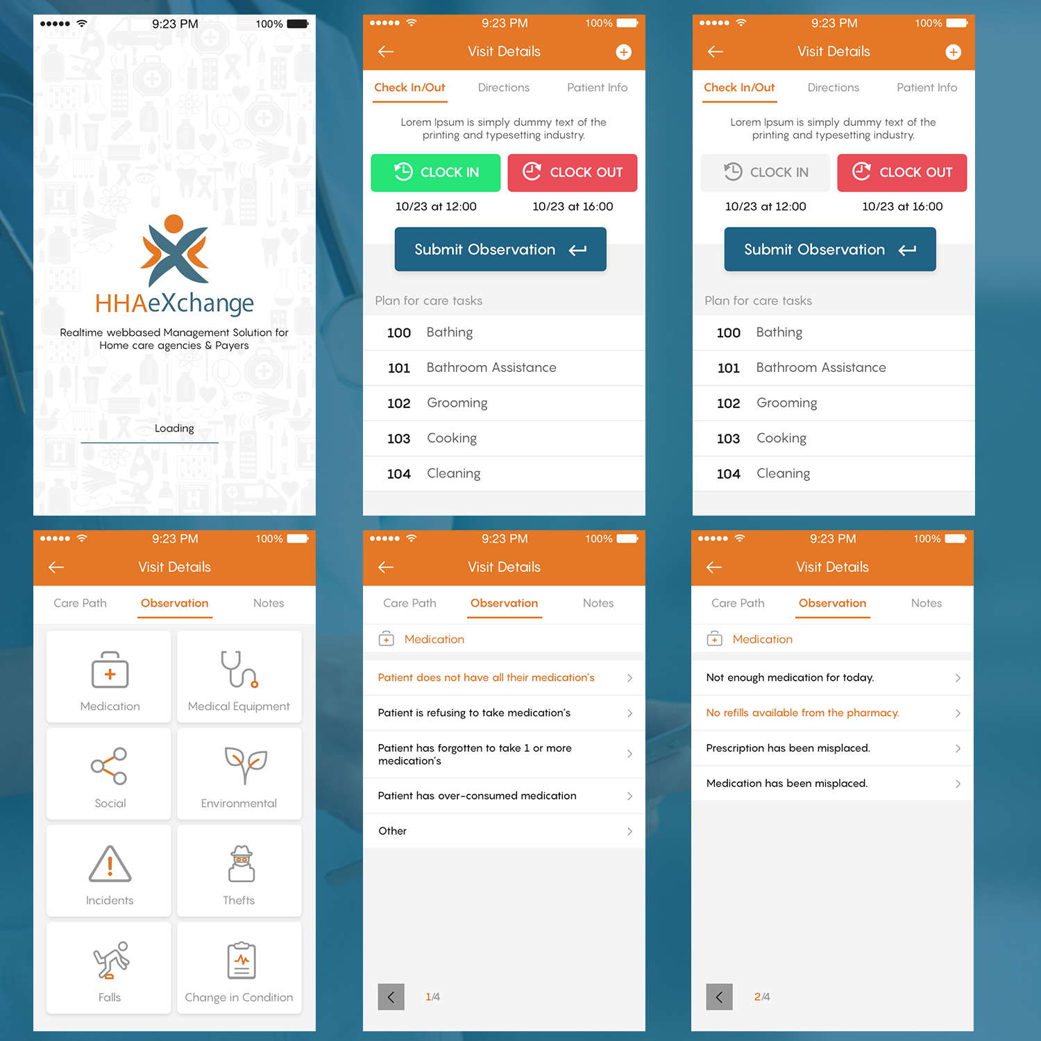App Design by DesignCarry for HHAeXchange | Design #18087425