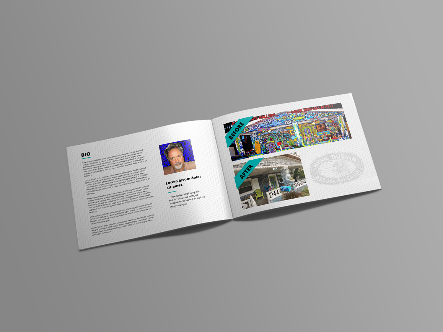 Catalogue Design by ecorokerz for mad dog art gallery | Design #17990126