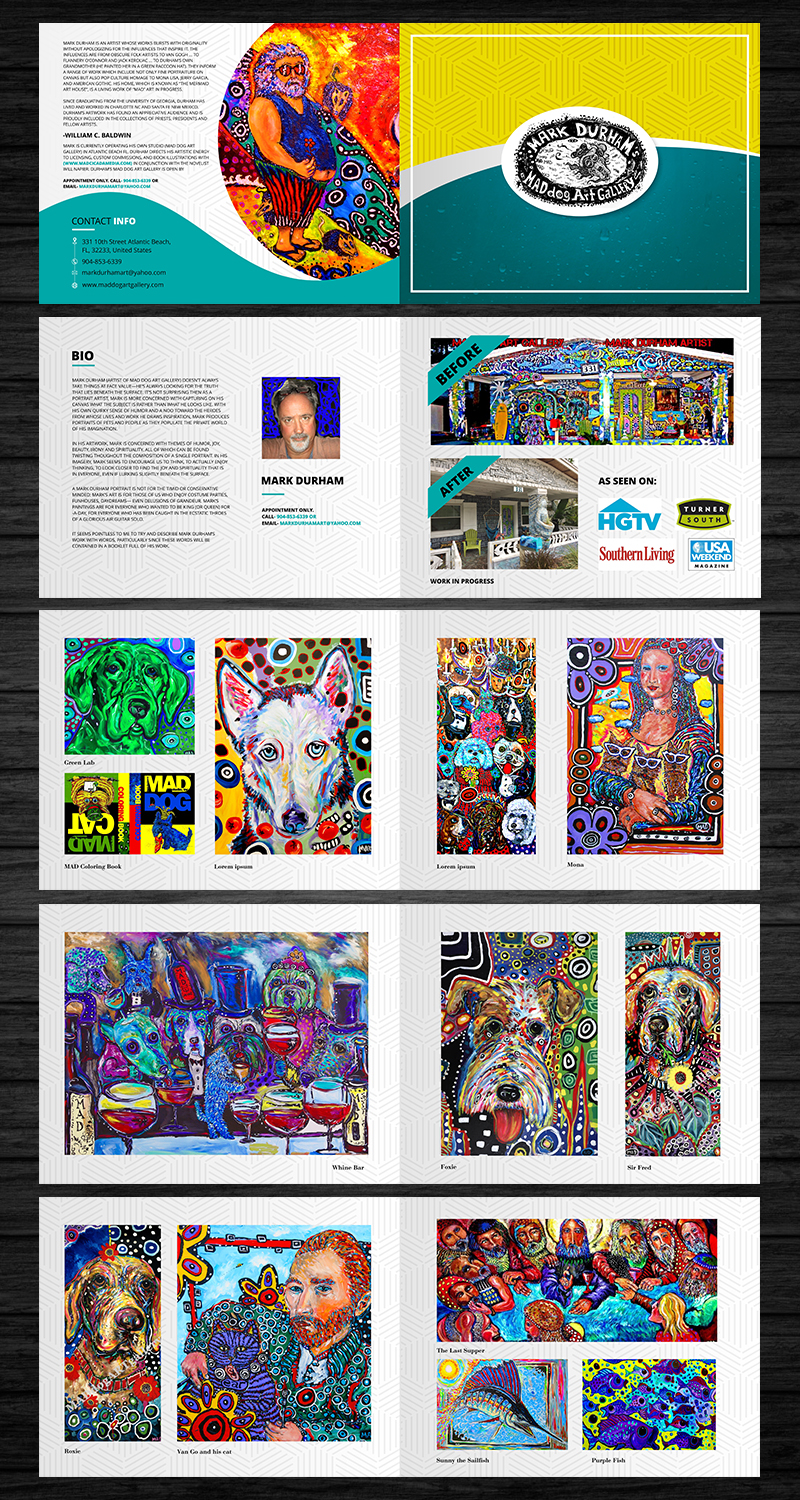 Catalogue Design by ecorokerz for mad dog art gallery | Design #18002210