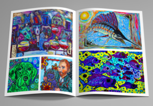Mark durham's MAD dog Art Gallery catalog | Catalogue Design by HamzaMalik