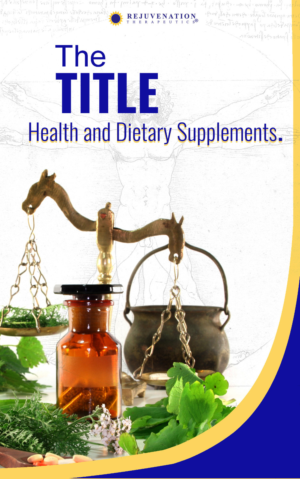 Ebook Design for Rejuvenation Therapeutics (Health and Dietary Supplements) | eBook Cover Design by Marta van Eck