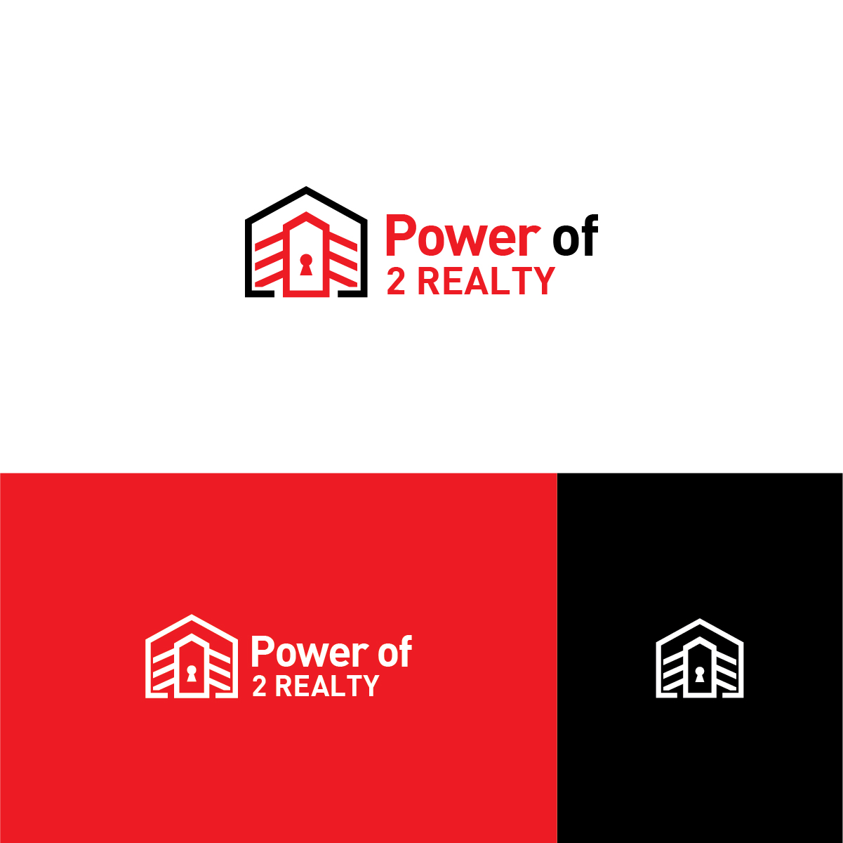 Logo Design by Deziners Zone for Power Of 2 Realty | Design #17973269