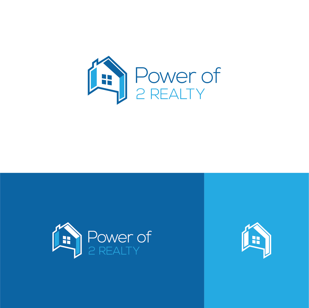 Logo Design by Deziners Zone for Power Of 2 Realty | Design #17973272