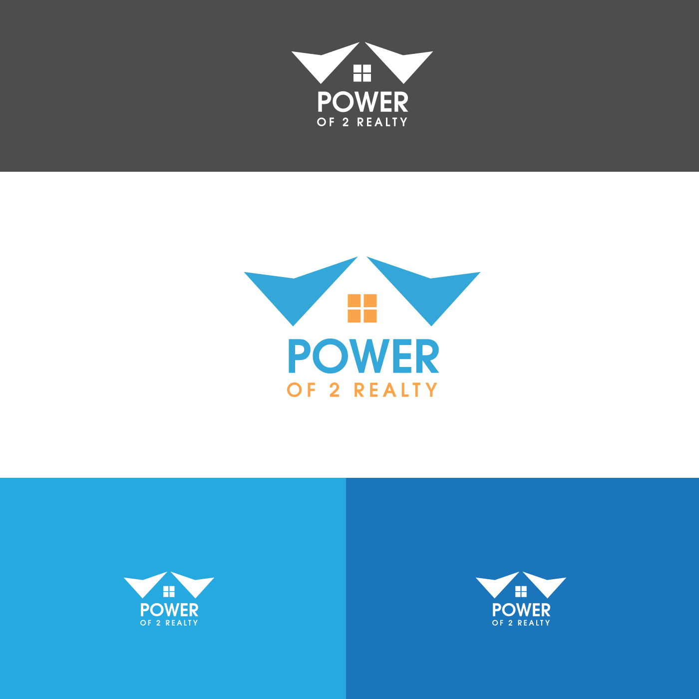 Logo Design by aspiremedia for Power Of 2 Realty | Design #17980591