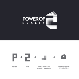 Logo Design by Marc Ray for Power Of 2 Realty | Design: #17979070