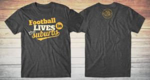 Football themed t-shirt - Football in the suburbs | T-Shirt-Design von db1404