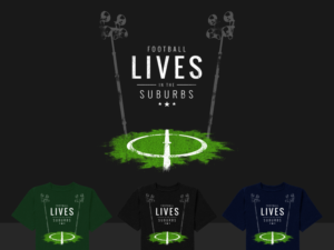 Football themed t-shirt - Football in the suburbs