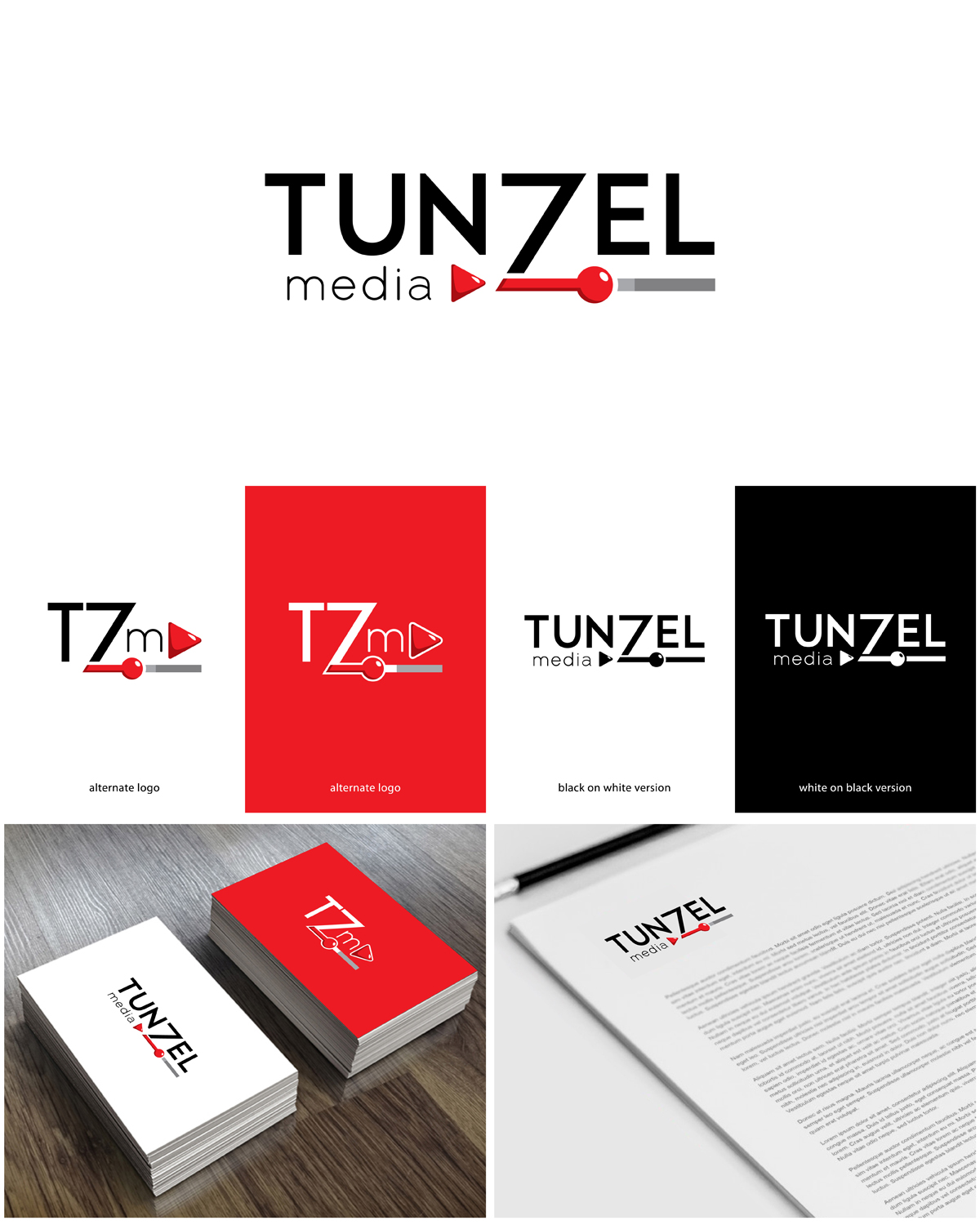 Logo Design by MoonFeather for Tunzel Media | Design #17971114