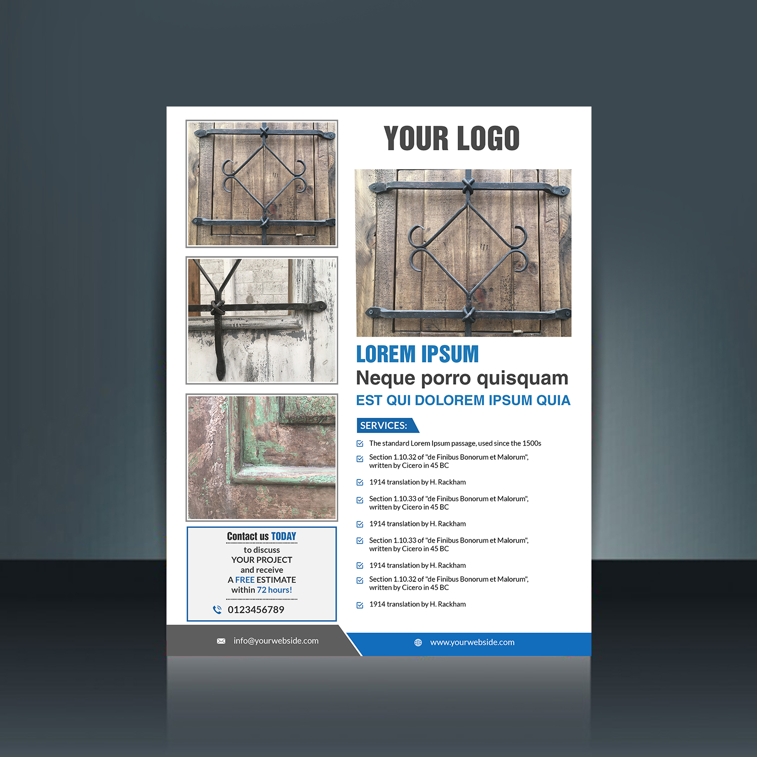 Design de Flyer par creative.bugs pour Vintage Doors and Interiors | Design #17983696