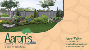 Business Card Design by DesignerTEE for Aaron's Landscape and Design LLC  | Design: #17966664