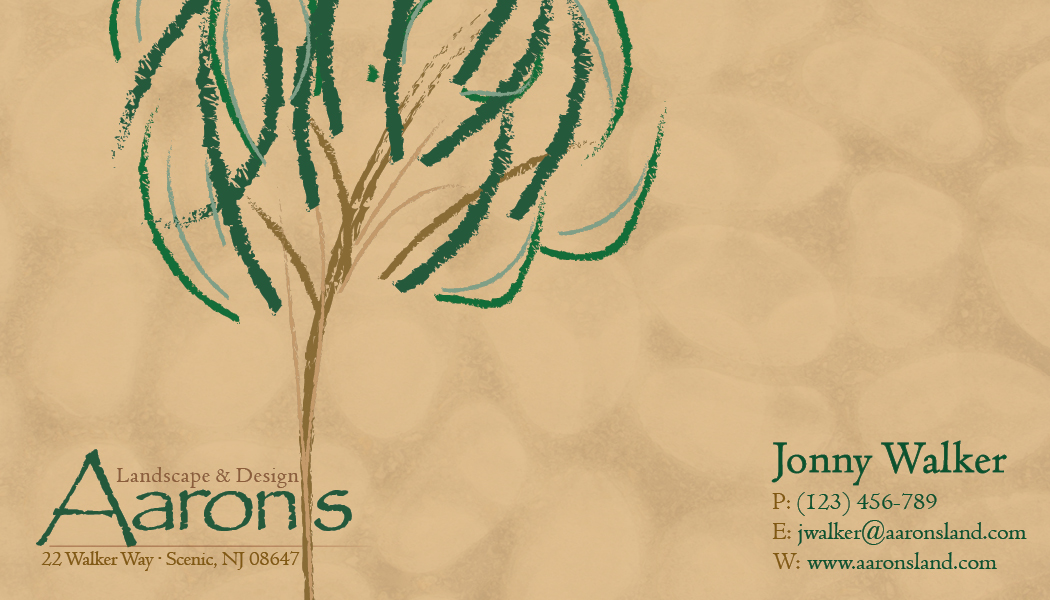 Business Card Design by DesignerTEE for Aaron's Landscape and Design LLC  | Design #17977487