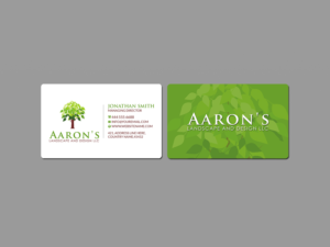 Visitenkarten-Design von Creations Box 2015 für Aaron's Landscape and Design LLC  | Design: #17996948