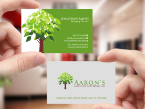 Visitenkarten-Design von Creations Box 2015 für Aaron's Landscape and Design LLC  | Design: #17996949