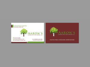 Visitenkarten-Design von Creations Box 2015 für Aaron's Landscape and Design LLC  | Design: #17996950