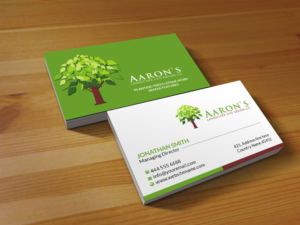 Business Card Design by Creations Box 2015 for Aaron's Landscape and Design LLC  | Design: #17996953
