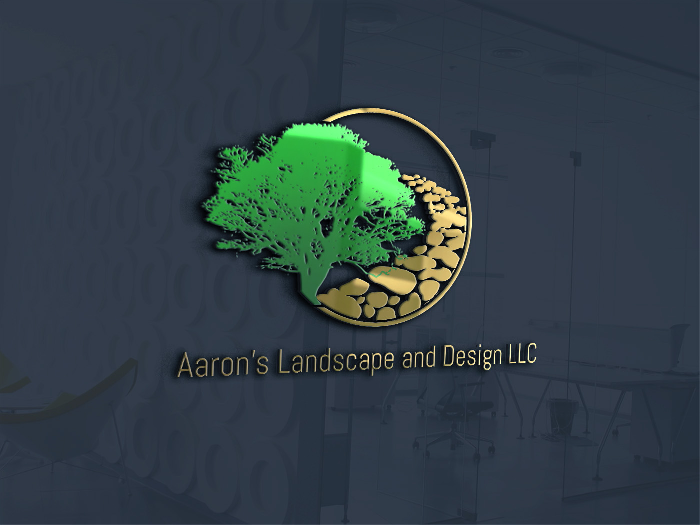 Business Card Design by Ljohn for Aaron's Landscape and Design LLC  | Design #17978127