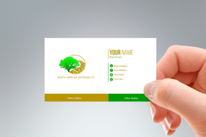 Business Card Design by Ljohn for Aaron's Landscape and Design LLC  | Design: #17978128