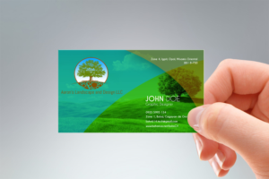 Business Card Design by Ljohn for Aaron's Landscape and Design LLC  | Design: #18009559
