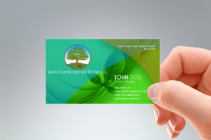 Business Card Design by Ljohn for Aaron's Landscape and Design LLC  | Design: #18009635