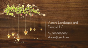 Business Card Design by areejm.a996 for Aaron's Landscape and Design LLC  | Design: #18017867
