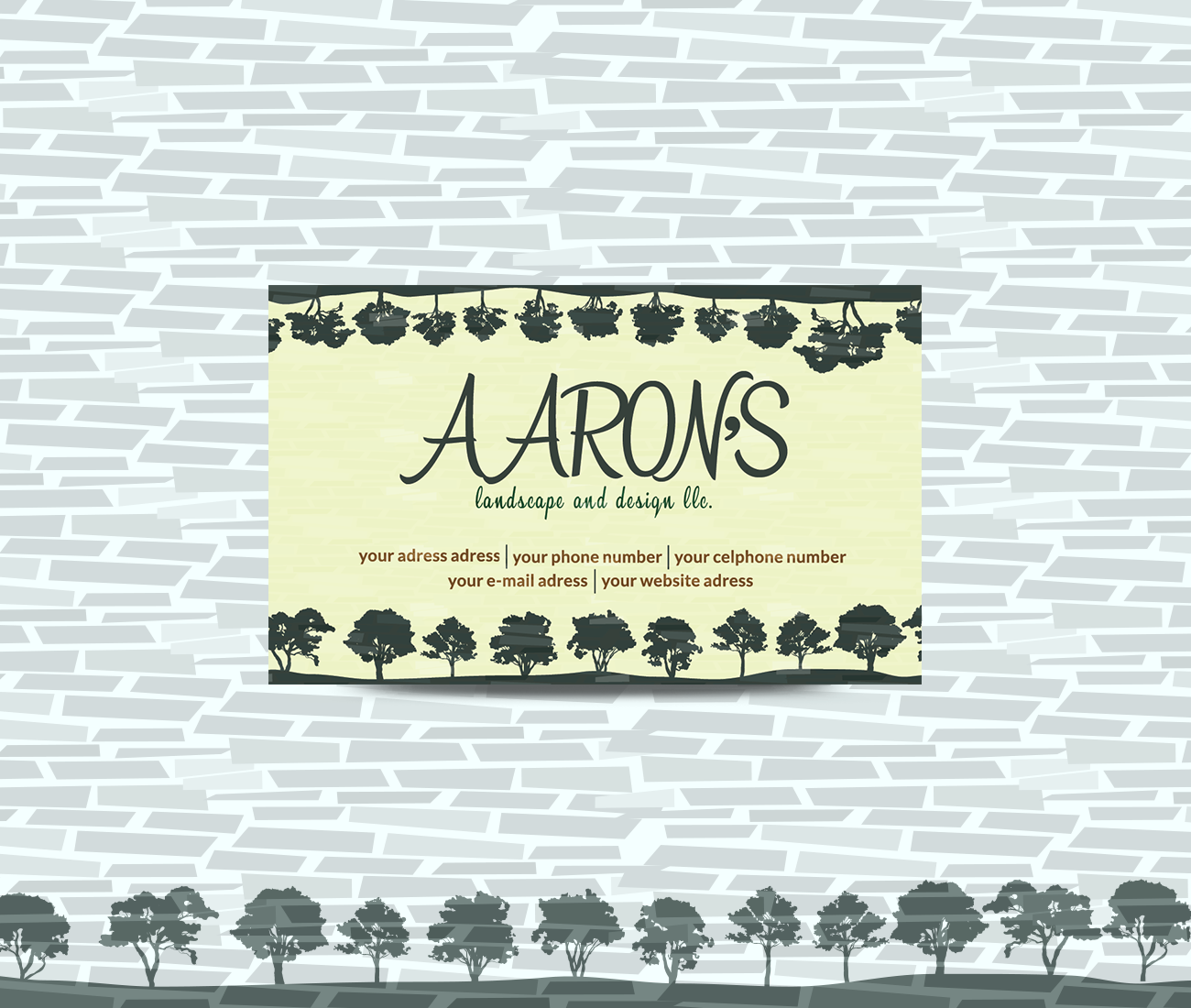 Business Card Design by klajdesign for Aaron's Landscape and Design LLC  | Design #18025020