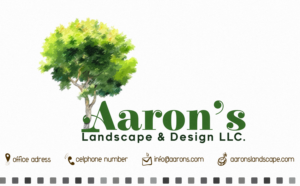 Visitenkarten-Design von klajdesign für Aaron's Landscape and Design LLC  | Design: #18038184
