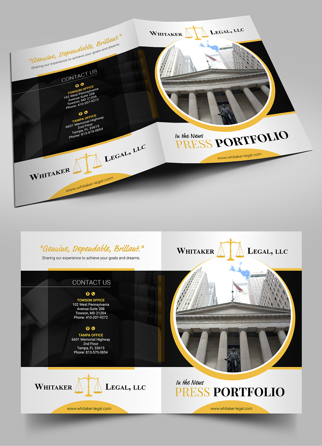Design de Catalogue par SAI DESIGNS pour Whitaker Legal, LLC | Design #18017260