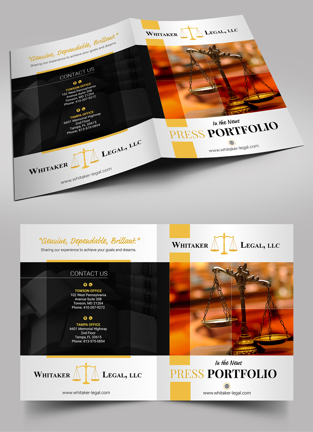 Catalogue Design by SAI DESIGNS for Whitaker Legal, LLC | Design #18017261