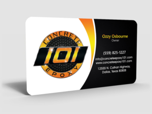 Business Card Design by Hardcore Design for concrete epoxy 101 | Design: #17976017
