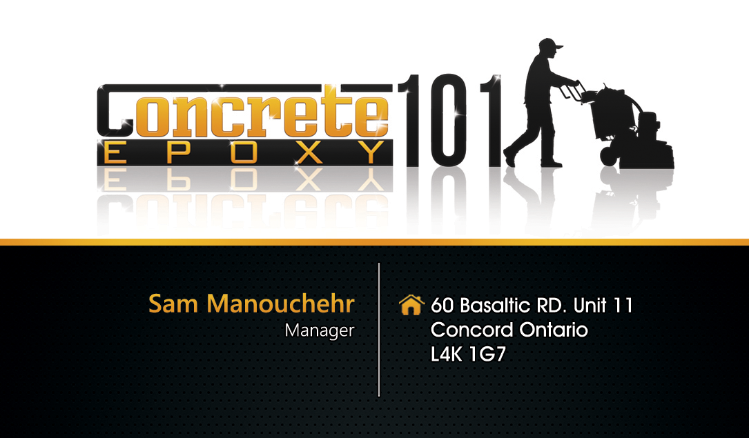 Business Card Design by Hardcore Design for concrete epoxy 101 | Design #18045730