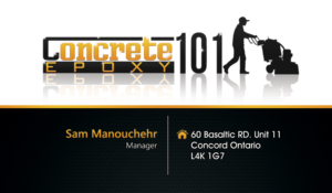 Business Card Design by Hardcore Design for concrete epoxy 101 | Design: #18045730