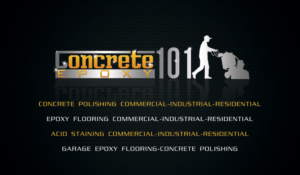 Business Card Design by Hardcore Design for concrete epoxy 101 | Design: #18045733