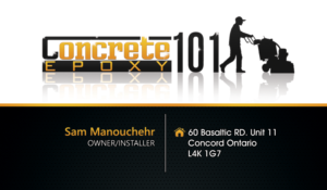 Business Card Design by Hardcore Design for concrete epoxy 101 | Design: #18045813