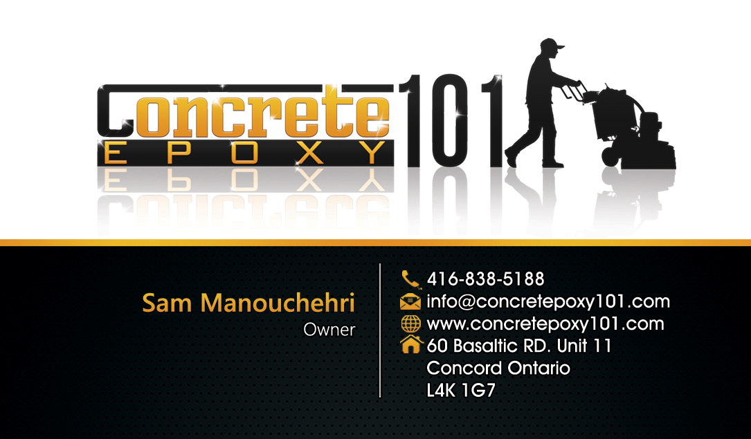 Diseño de Tarjeta de Presentación por Hardcore Design para concrete epoxy 101 | Diseño #18067087