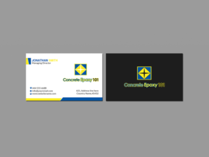 Business Card Design by Creations Box 2015 for concrete epoxy 101 | Design: #17975037
