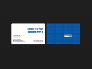 Business Card Design by Creations Box 2015 for concrete epoxy 101 | Design: #17975038