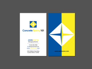 Business Card Design by Creations Box 2015 for concrete epoxy 101 | Design: #17975040