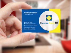 Business Card Design by Creations Box 2015 for concrete epoxy 101 | Design: #17975043