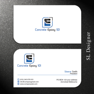 Business Card Design by SL Designer for concrete epoxy 101 | Design: #17969315