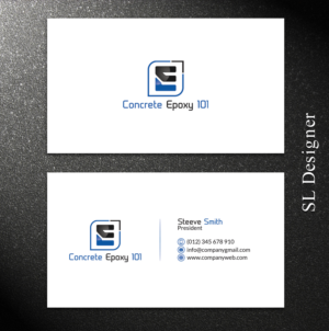 Business Card Design by SL Designer for concrete epoxy 101 | Design: #17969317
