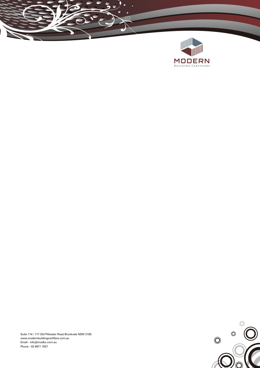 Letterhead Design by Graphic Design  for Modern Building Certifiers | Design #2793172