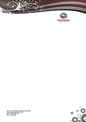 Letterhead Design by Graphic Design  for Modern Building Certifiers | Design: #2793172