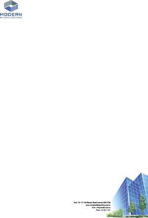 Letterhead Design by Graphic Design  for Modern Building Certifiers | Design: #2793181