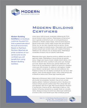 Building Certification Company needs a professional letterhead and report template | Diseño de Membrete por nng