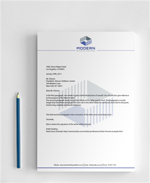 Diseño de Membrete por nafizrahat para Modern Building Certifiers | Diseño: #2783584